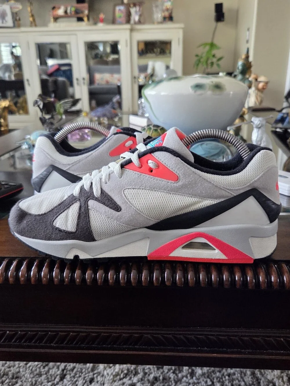 Nike  Air Structure Triax 91 Style Athletic Sneakers in Blue/Gray/White